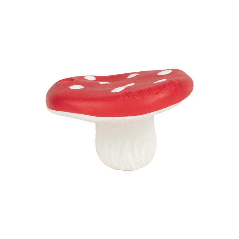 Oli and Carol Mini Spotty the Natural Rubber Mushroom Teether