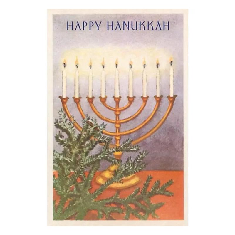 Vintage Happy Hanukkah Postcard