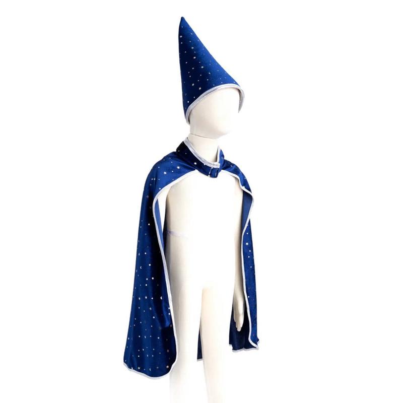 Blue Wizard Cape with Hat