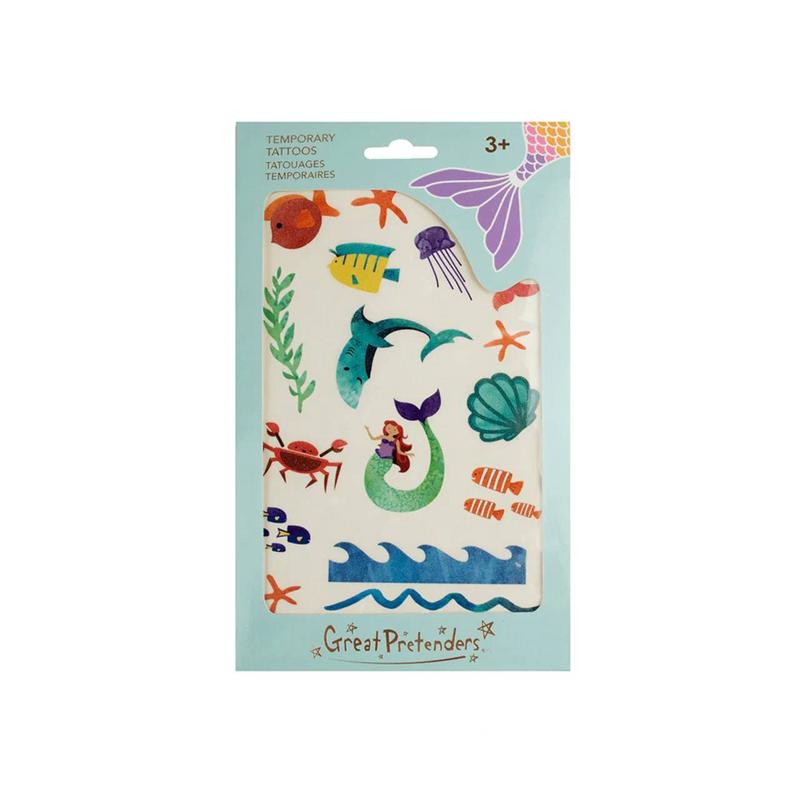 Mermaid Tattoo Sheet (17 pcs)