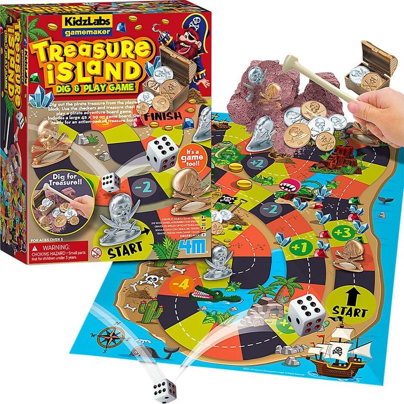 KidzLabs Treasure Island Dig & Play Game