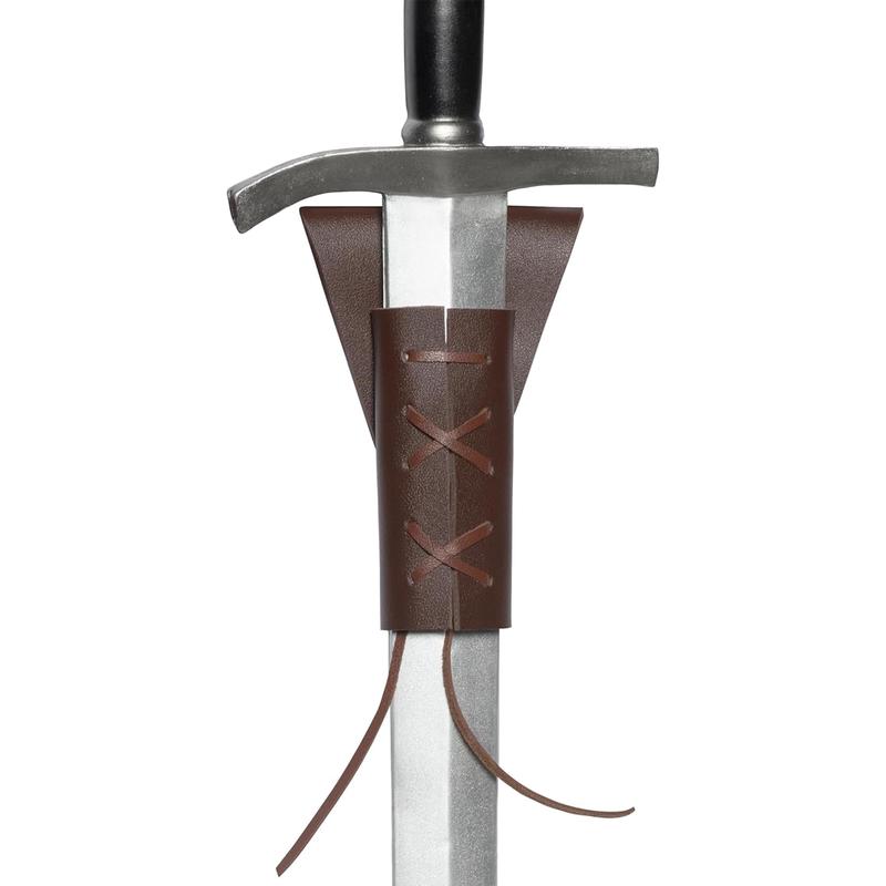 Brown Faux Leather Sword Sheath Adult Costume Accessory