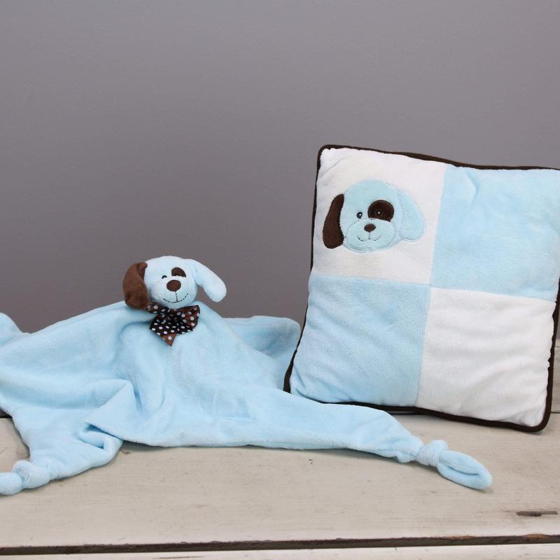 \"Gene\" the 20in Blue Puppy Pillow and Cuddle Blanket Set by KidKraft