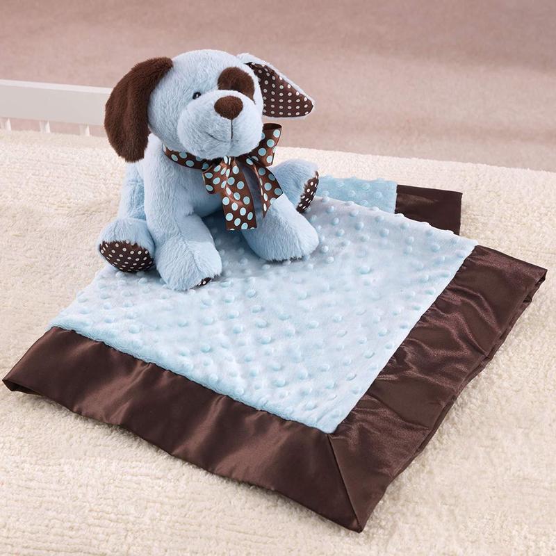 Blue Plushie Puppy and Blanket Set